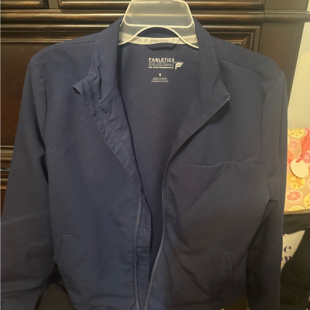 Fabletics Women's Deep Blue Scrub Jacket